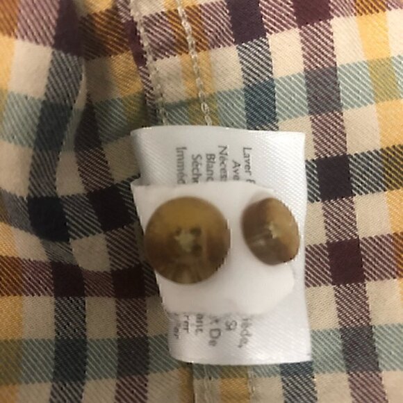 Eddie Bauer Tall Casual Button Down Long Sleeve Plaid FallColors Mens Large Tall - Picture 8 of 9